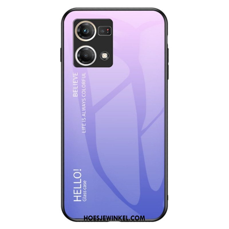 Hoesje voor Oppo Reno 7 Gehard Glas Hallo