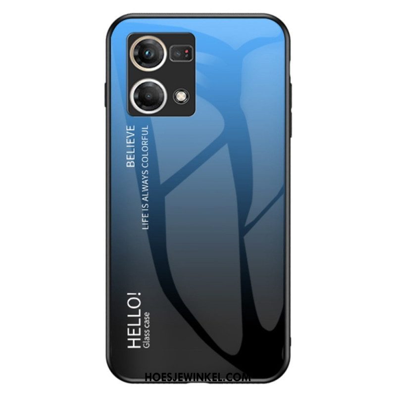 Hoesje voor Oppo Reno 7 Gehard Glas Hallo