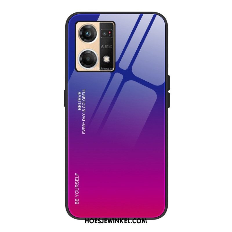 Hoesje voor Oppo Reno 7 Gehard Glas Wees Jezelf