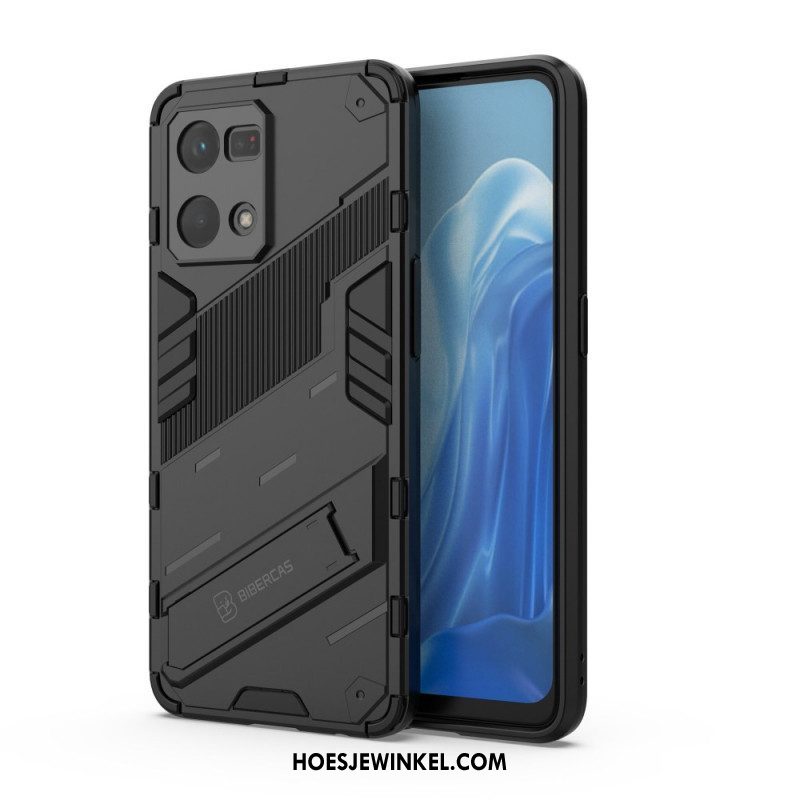 Hoesje voor Oppo Reno 7 Handsfree Afneembare Standaard Met Twee Standen