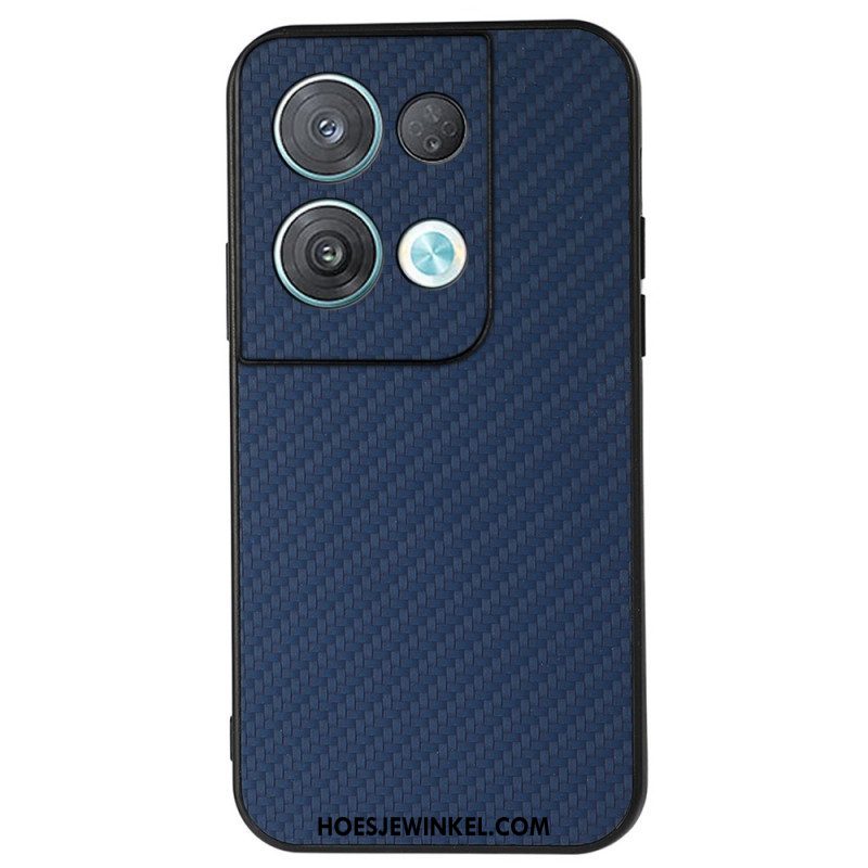 Hoesje voor Oppo Reno 8 Koolstofvezel