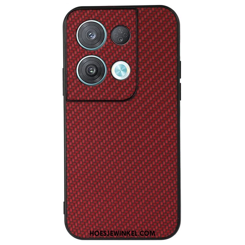 Hoesje voor Oppo Reno 8 Pro Koolstofvezel