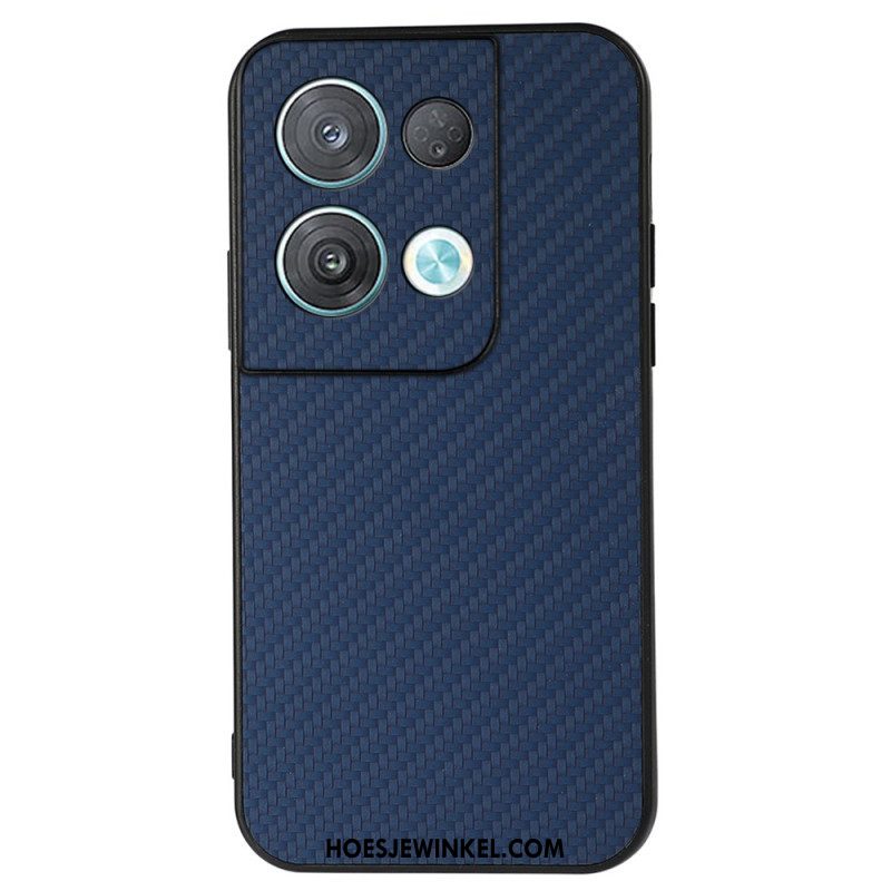 Hoesje voor Oppo Reno 8 Pro Koolstofvezel