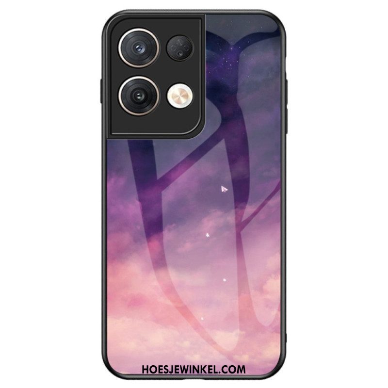 Hoesje voor Oppo Reno 8 Pro Patroon Van Gehard Glas