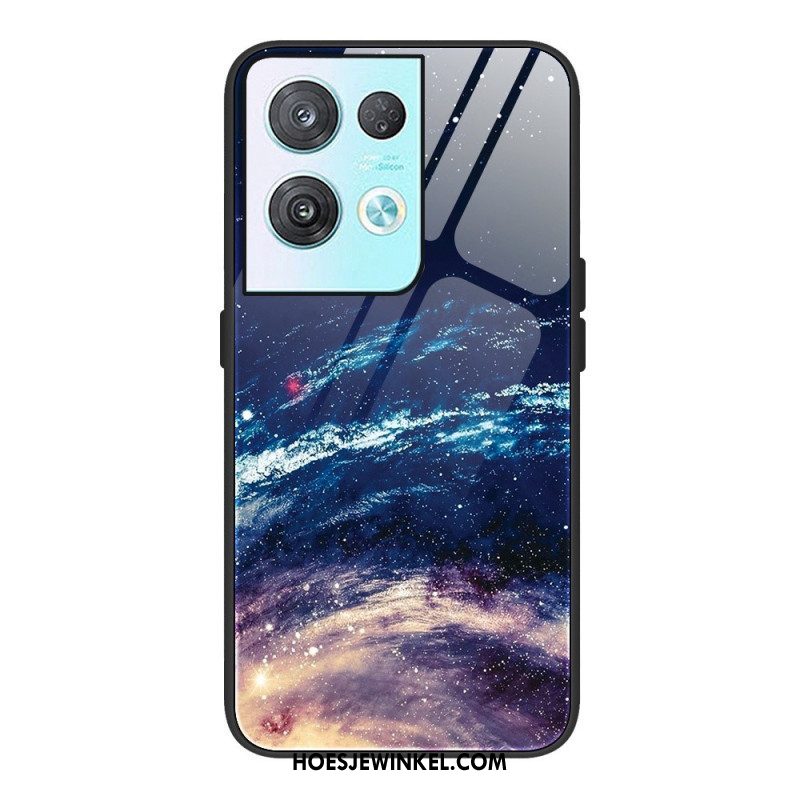 Hoesje voor Oppo Reno 8 Pro Ruimte Gehard Glas