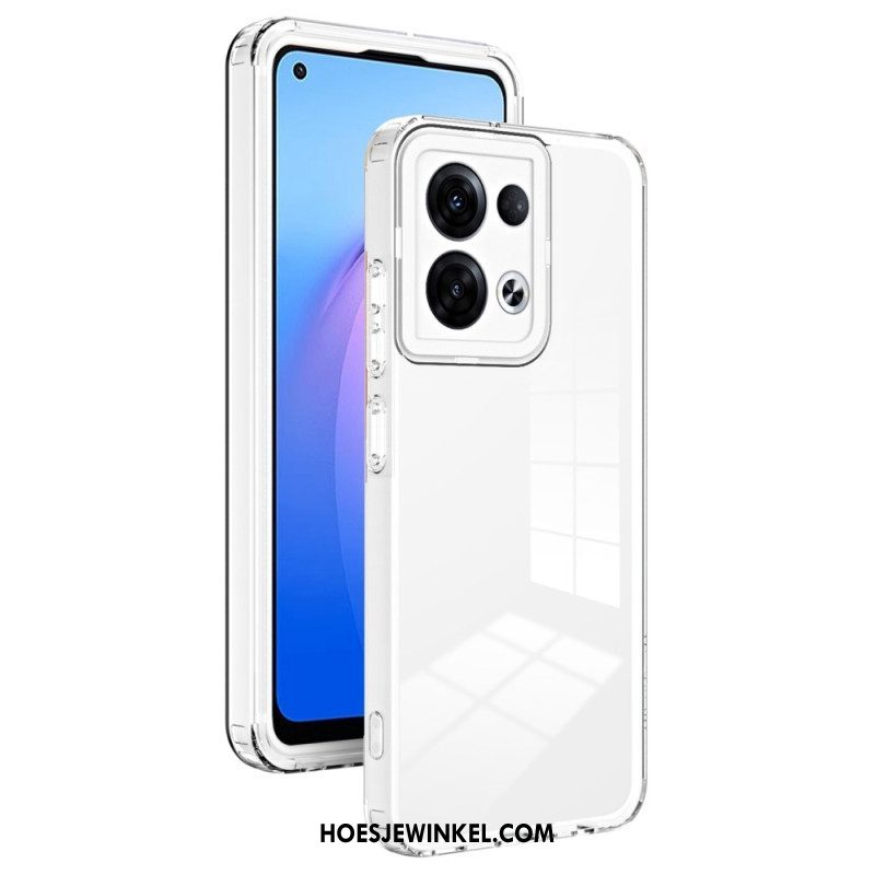 Hoesje voor Oppo Reno 8 Transparante Hybride