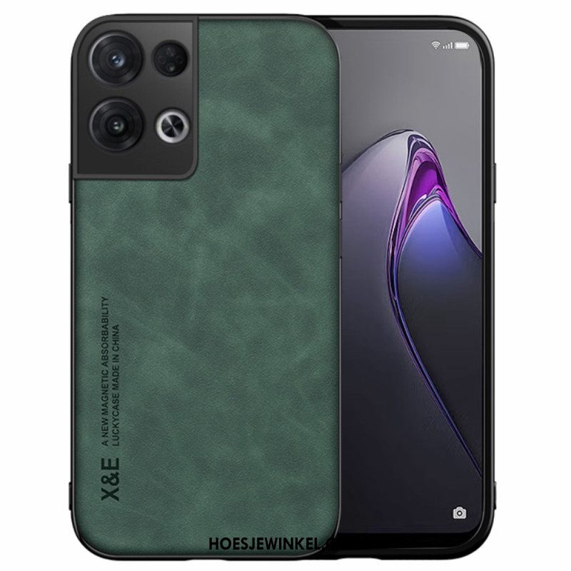 Hoesje voor Oppo Reno 8 X&e Leereffect