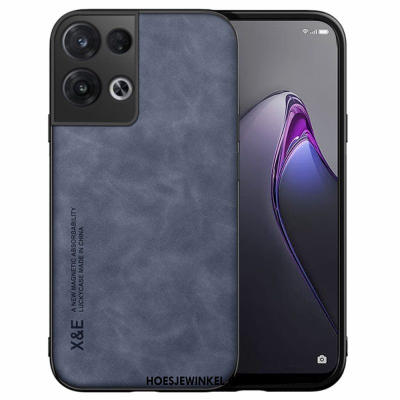 Hoesje voor Oppo Reno 8 X&e Leereffect