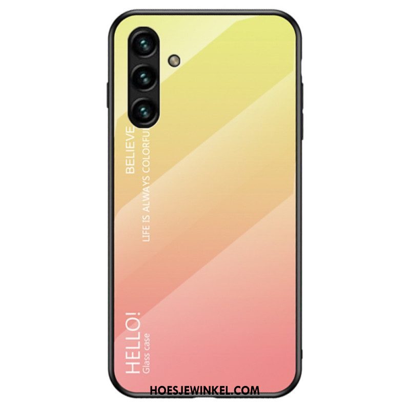 Hoesje voor Samsung Galaxy A13 5G / A04s Siliconen Gouden Randen