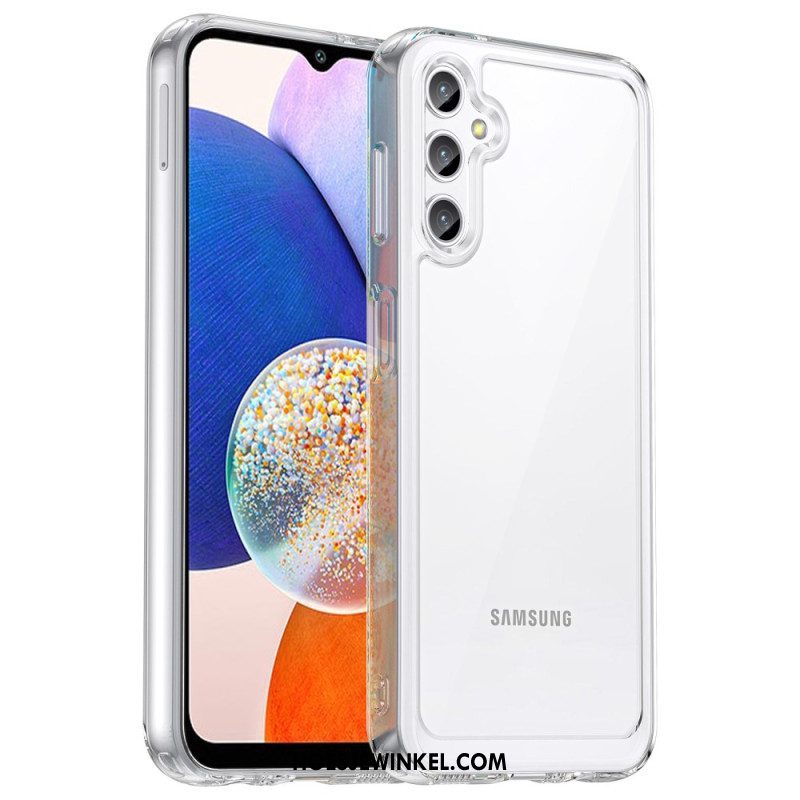 Hoesje voor Samsung Galaxy A14 / A14 5G Leer Textuur