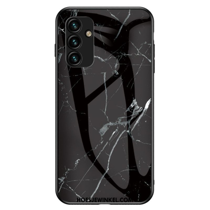 Hoesje voor Samsung Galaxy A14 / A14 5G Marmer Gehard Glas