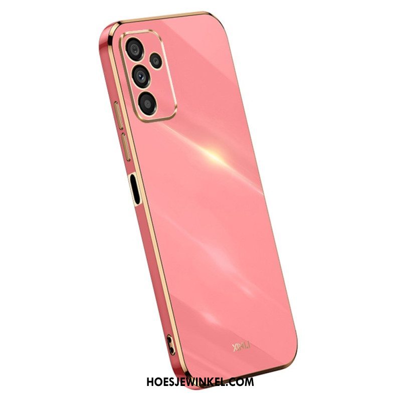Hoesje voor Samsung Galaxy A14 / A14 5G Siliconen Gouden Randen