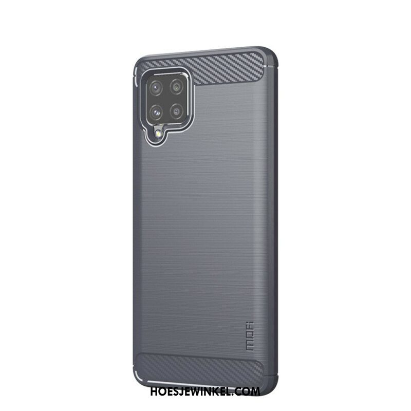 Hoesje voor Samsung Galaxy A42 5G Mofi Geborsteld Koolstofvezel