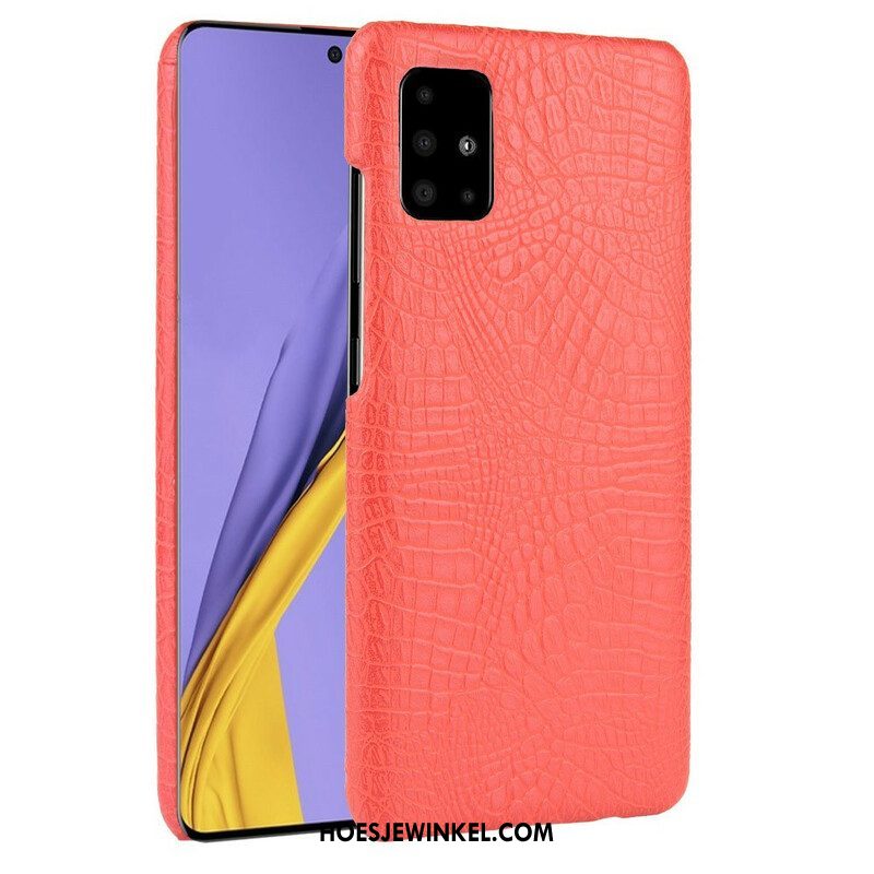 Hoesje voor Samsung Galaxy A51 5G Krokodillenhuid-effect