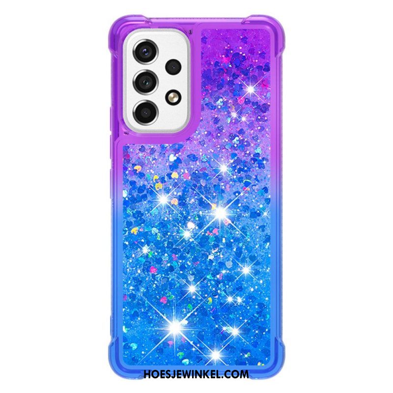 Hoesje voor Samsung Galaxy A53 5G Kleur Pailletten