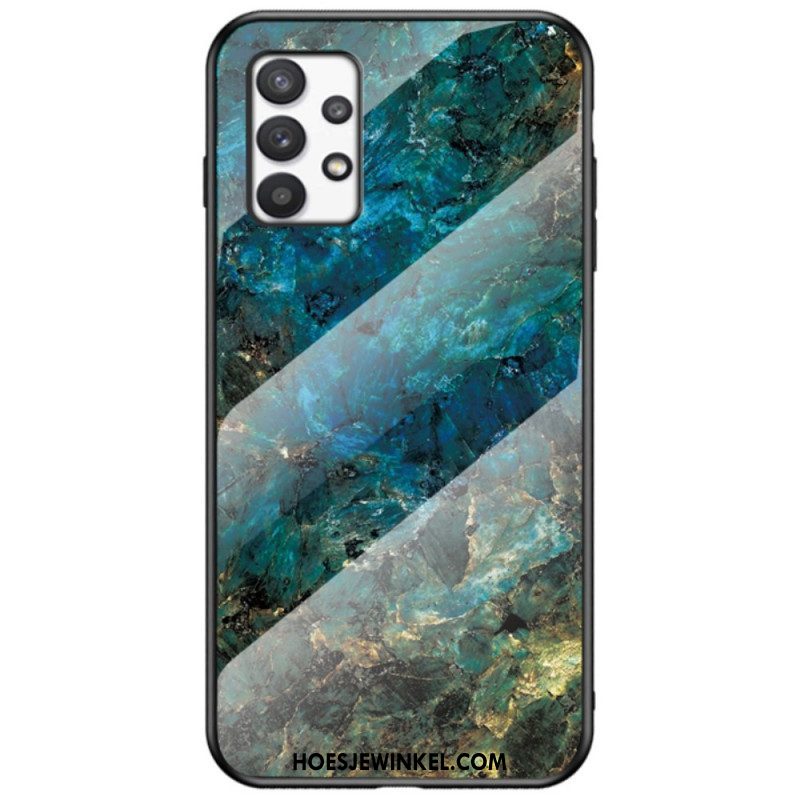 Hoesje voor Samsung Galaxy A53 5G Marmeren Kleuren Gehard Glas