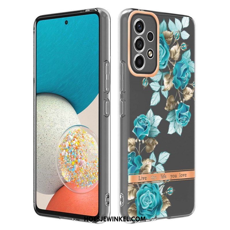 Hoesje voor Samsung Galaxy A53 5G Naadloze Bloemen