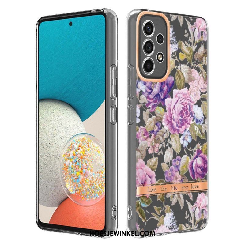 Hoesje voor Samsung Galaxy A53 5G Naadloze Bloemen