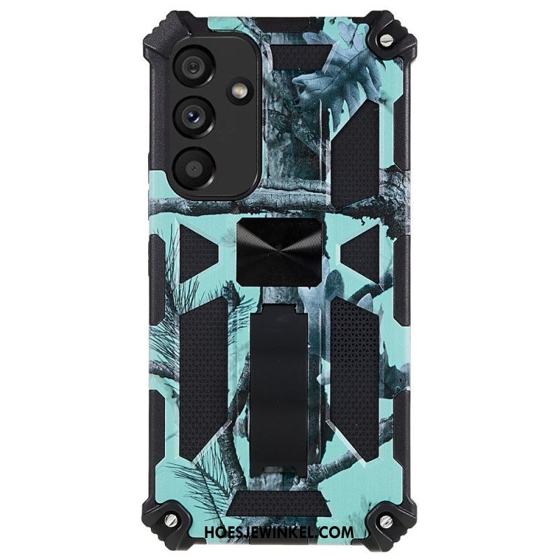 Hoesje voor Samsung Galaxy A54 5G Camouflage Verwijderbare Ondersteuning