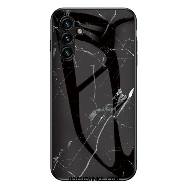 Hoesje voor Samsung Galaxy A54 5G Marmeren Kleuren Gehard Glas