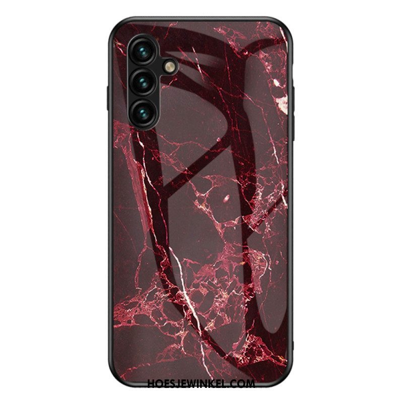 Hoesje voor Samsung Galaxy A54 5G Marmeren Kleuren Gehard Glas