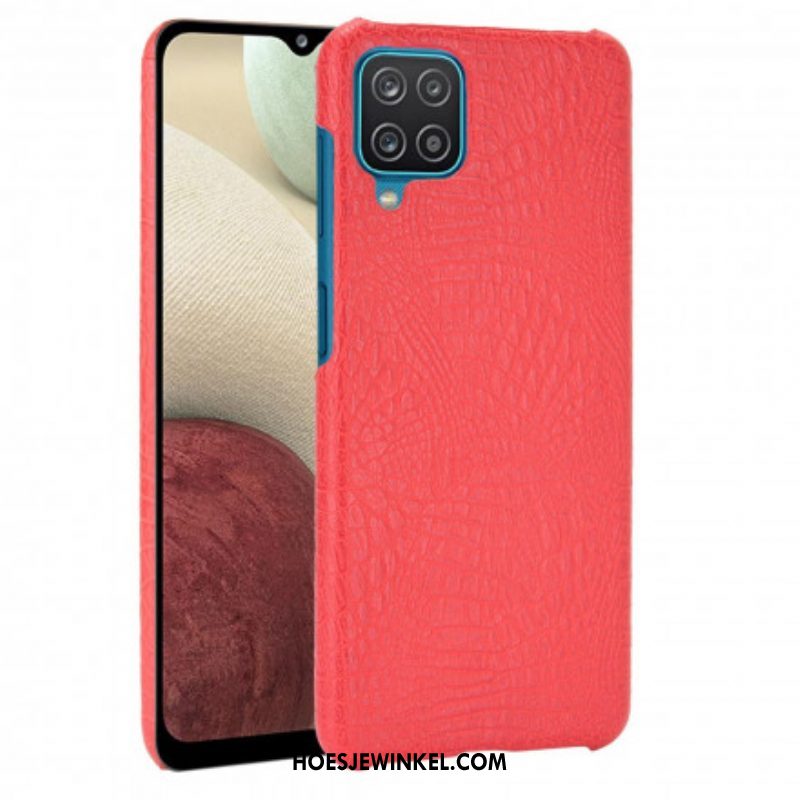 Hoesje voor Samsung Galaxy M12 / A12 Krokodillenhuid-effect