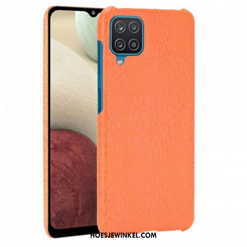 Hoesje voor Samsung Galaxy M12 / A12 Krokodillenhuid-effect