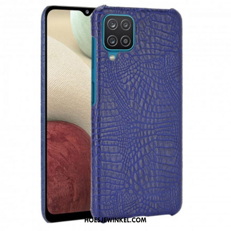 Hoesje voor Samsung Galaxy M12 / A12 Krokodillenhuid-effect