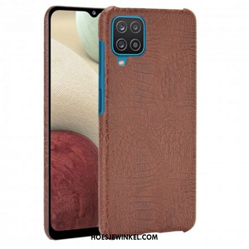 Hoesje voor Samsung Galaxy M12 / A12 Krokodillenhuid-effect