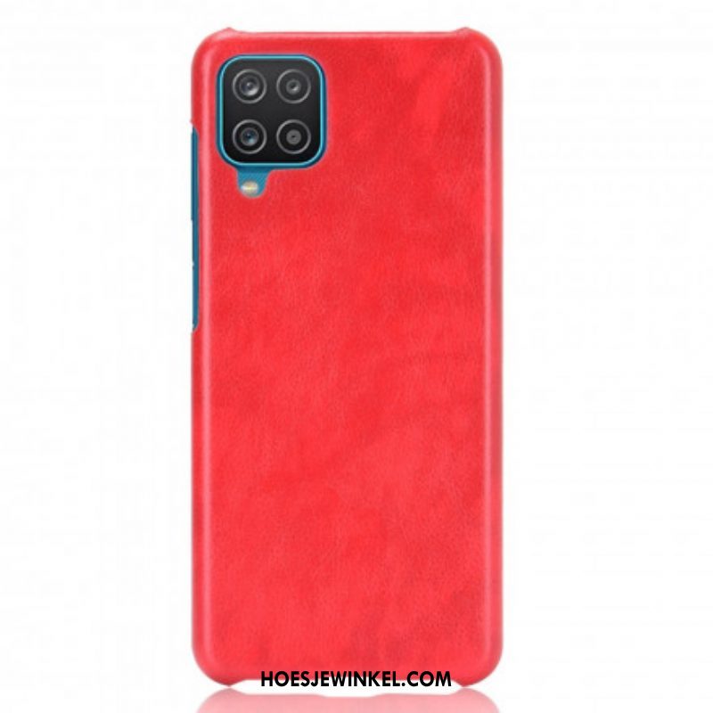 Hoesje voor Samsung Galaxy M12 / A12 Litchi-leereffect