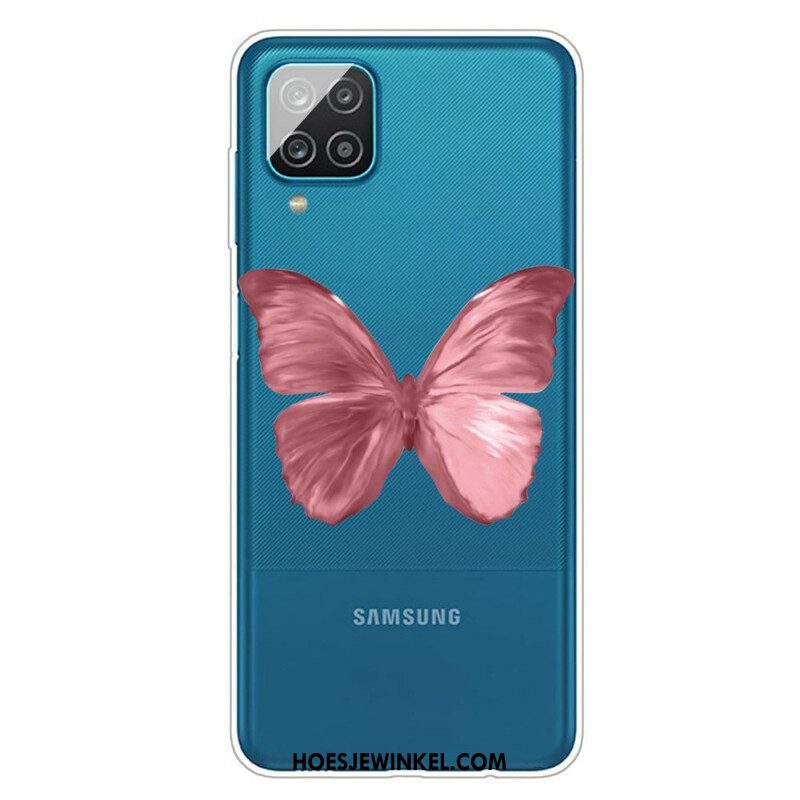 Hoesje voor Samsung Galaxy M12 / A12 Wilde Vlinders