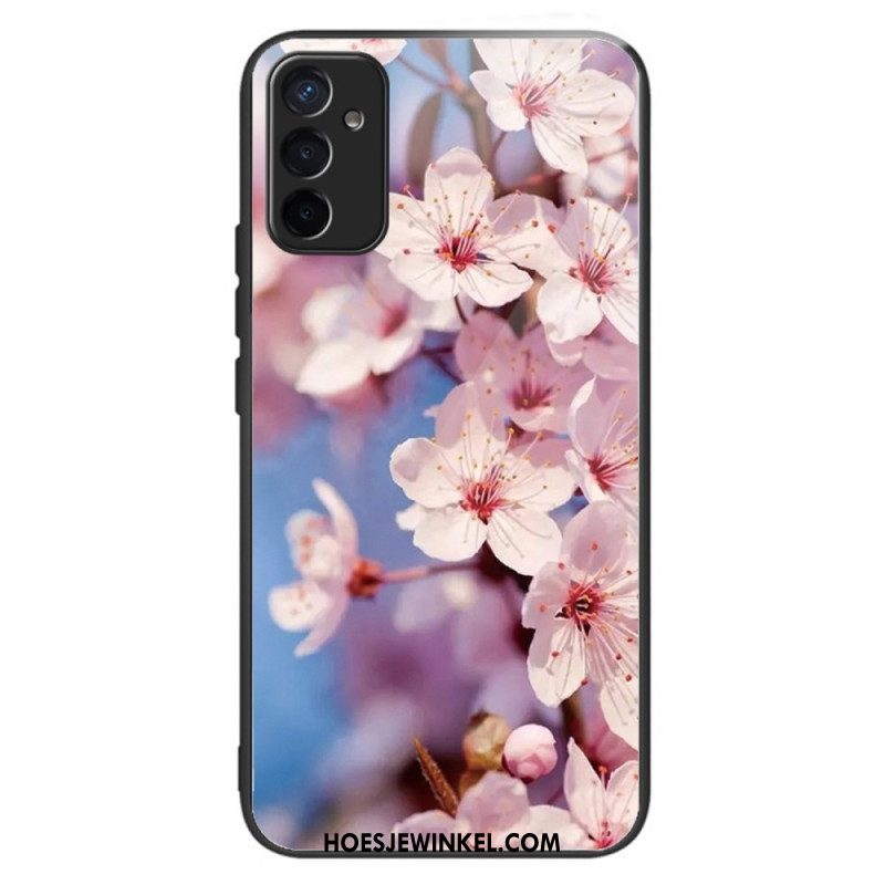 Hoesje voor Samsung Galaxy M13 Bloemen Van Gehard Glas