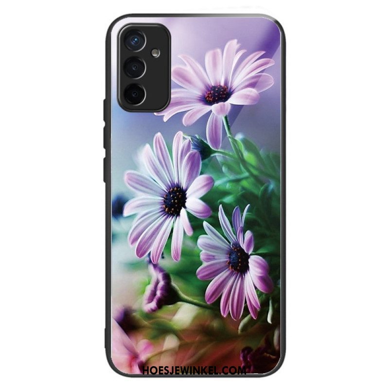 Hoesje voor Samsung Galaxy M13 Bloemen Van Gehard Glas