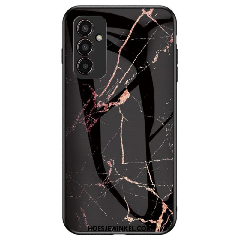 Hoesje voor Samsung Galaxy M13 Marmer Gehard Glas