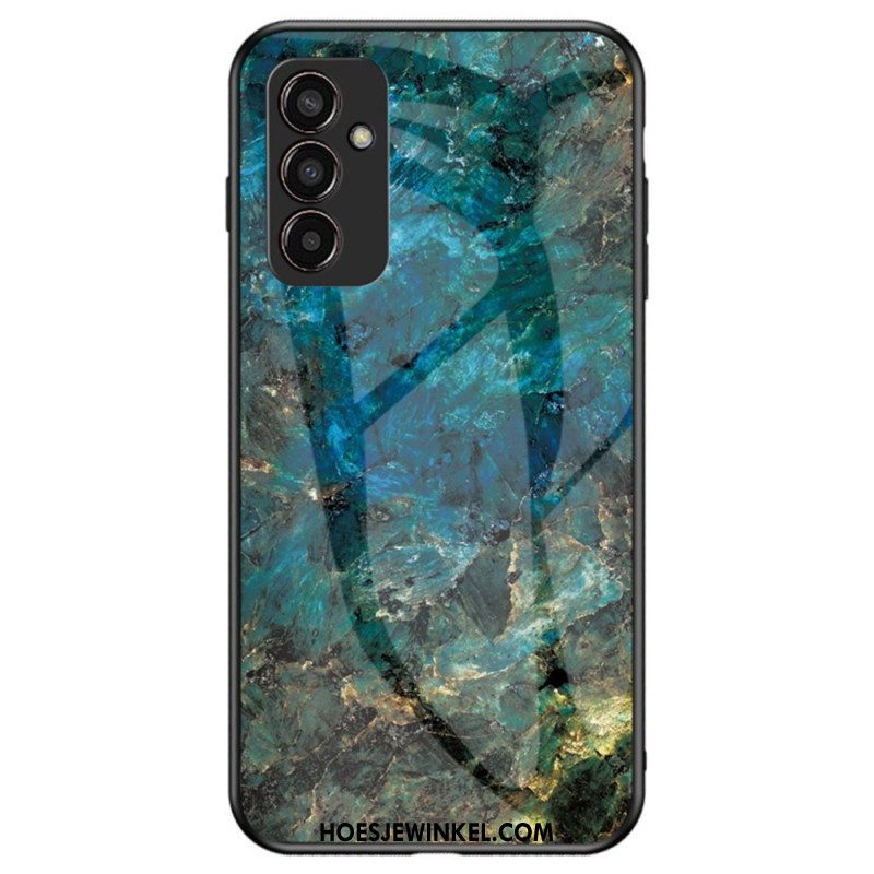 Hoesje voor Samsung Galaxy M13 Marmer Gehard Glas