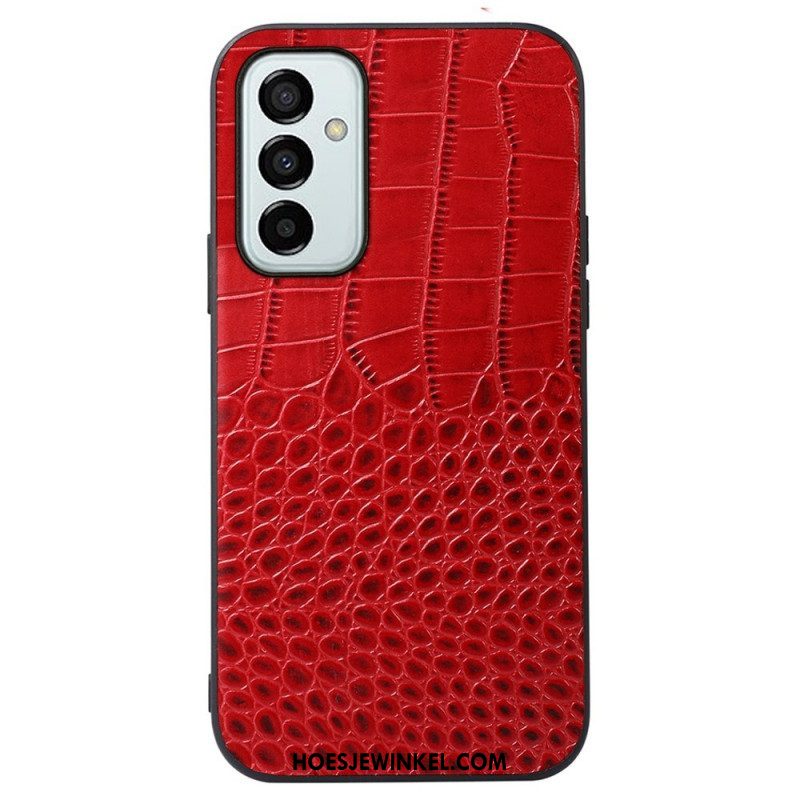 Hoesje voor Samsung Galaxy M23 5G Echt Leer Met Krokodiltextuur