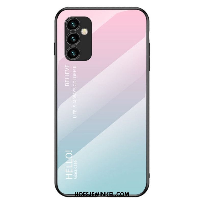 Hoesje voor Samsung Galaxy M23 5G Gehard Glas Hallo