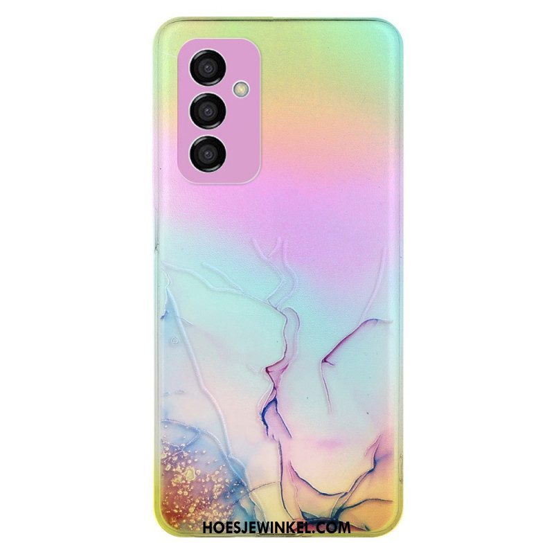 Hoesje voor Samsung Galaxy M23 5G Marmer Met Lasereffect