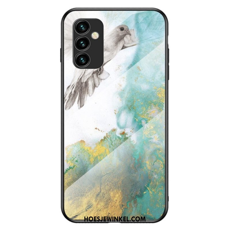 Hoesje voor Samsung Galaxy M23 5G Marmeren Kleuren Gehard Glas