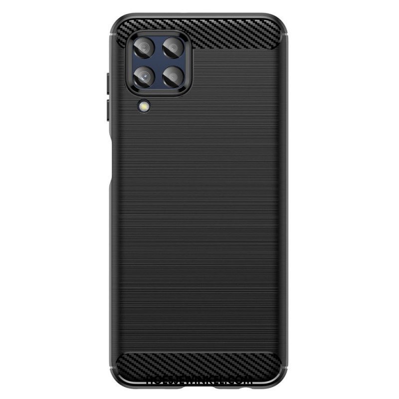 Hoesje voor Samsung Galaxy M33 5G Geborstelde Koolstofvezel