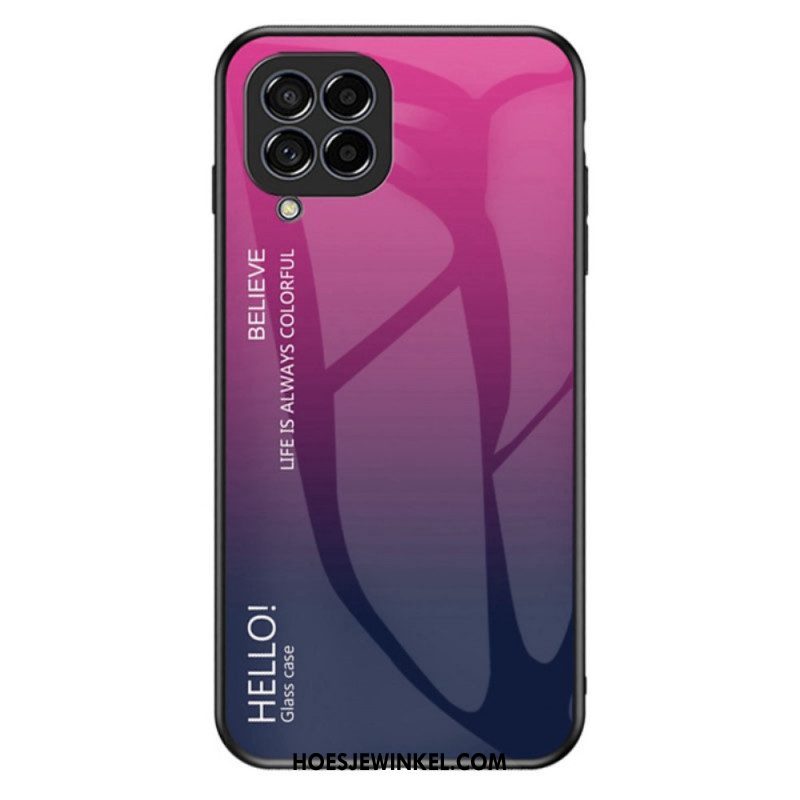 Hoesje voor Samsung Galaxy M33 5G Gehard Glas Hallo