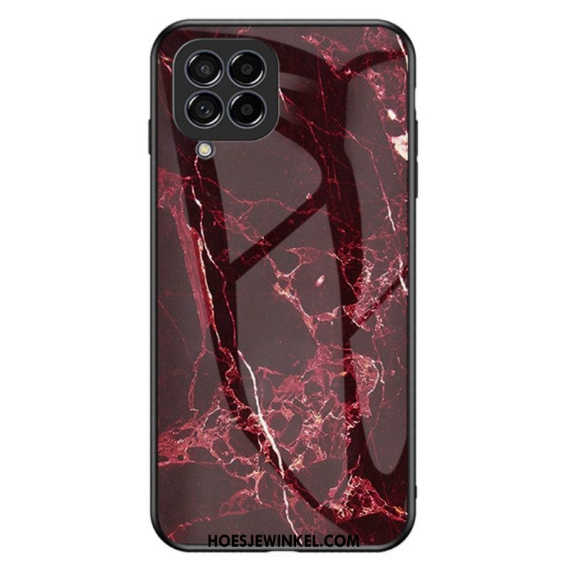 Hoesje voor Samsung Galaxy M33 5G Marmer Gehard Glas
