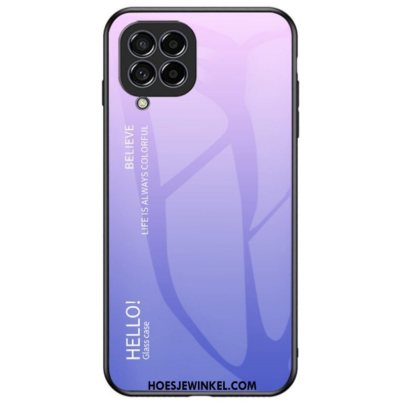 Hoesje voor Samsung Galaxy M53 5G Gehard Glas Hallo