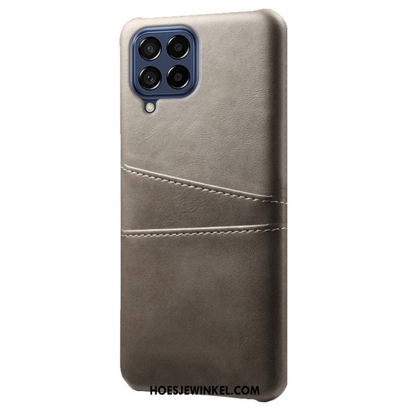 Hoesje voor Samsung Galaxy M53 5G Kaarthouder Met Leereffect