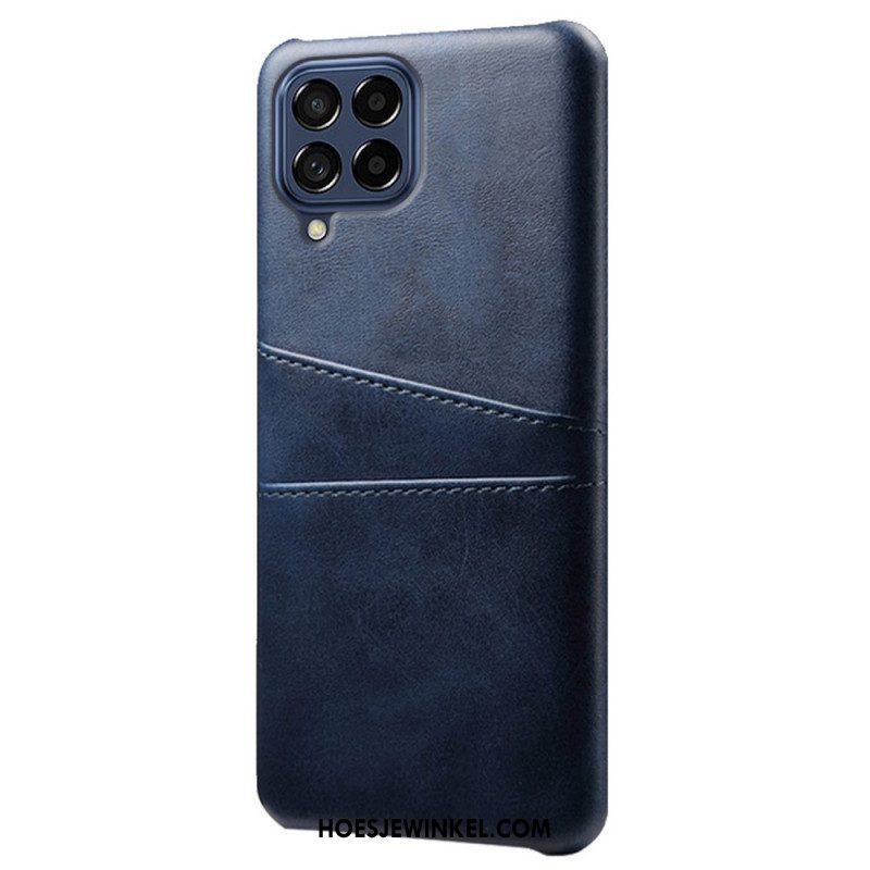 Hoesje voor Samsung Galaxy M53 5G Kaarthouder Met Leereffect