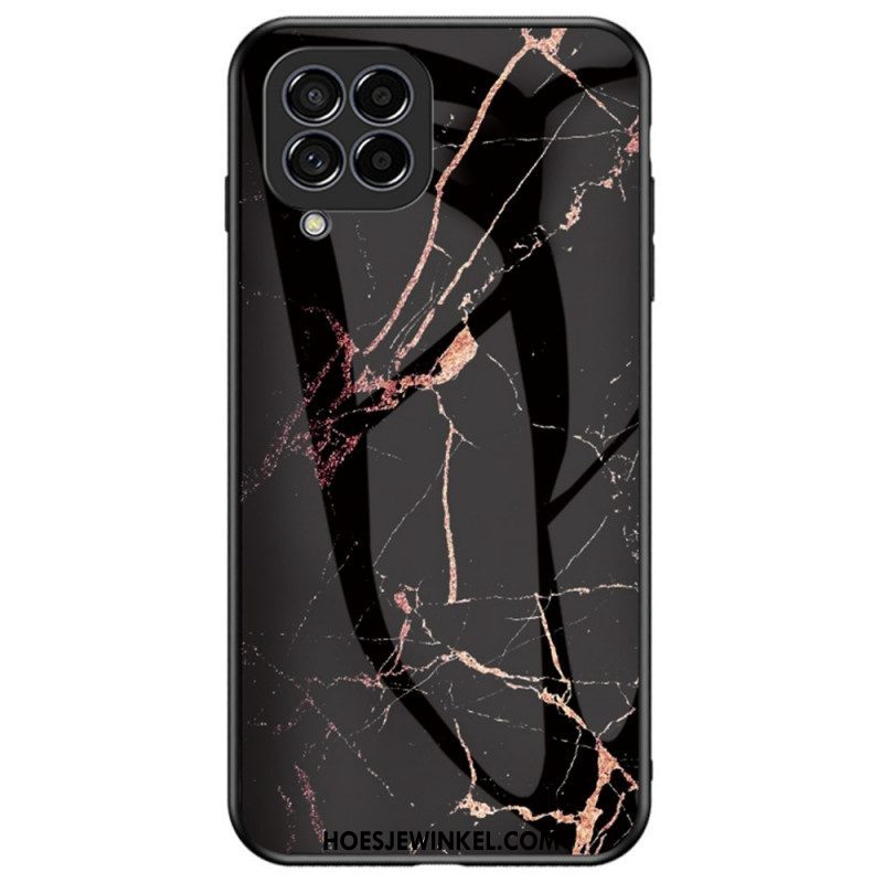 Hoesje voor Samsung Galaxy M53 5G Marmer Gehard Glas