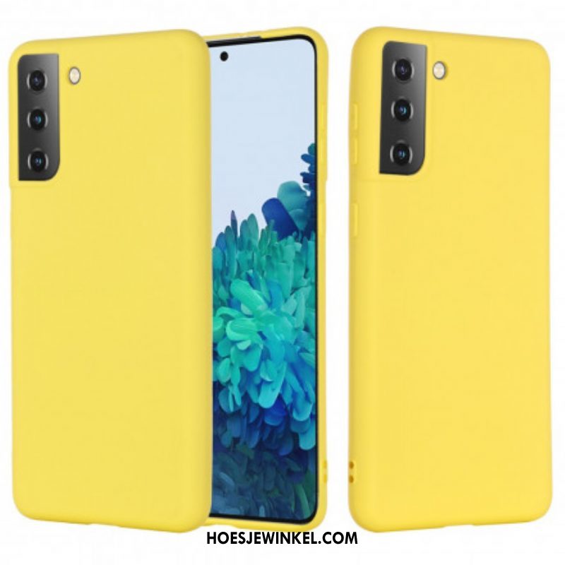 Hoesje voor Samsung Galaxy S21 Plus 5G Vloeibaar Siliconen Ontwerp