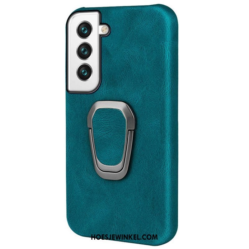 Hoesje voor Samsung Galaxy S22 5G Leather Effect Ring-ondersteuning Nieuwe Kleuren