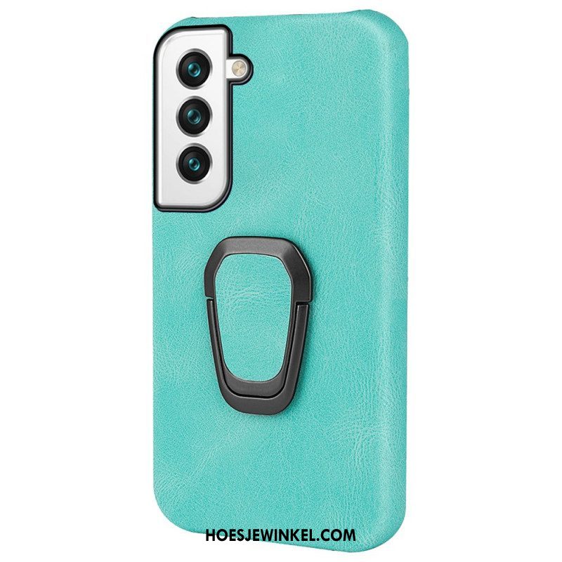 Hoesje voor Samsung Galaxy S22 5G Leather Effect Ring-ondersteuning Nieuwe Kleuren