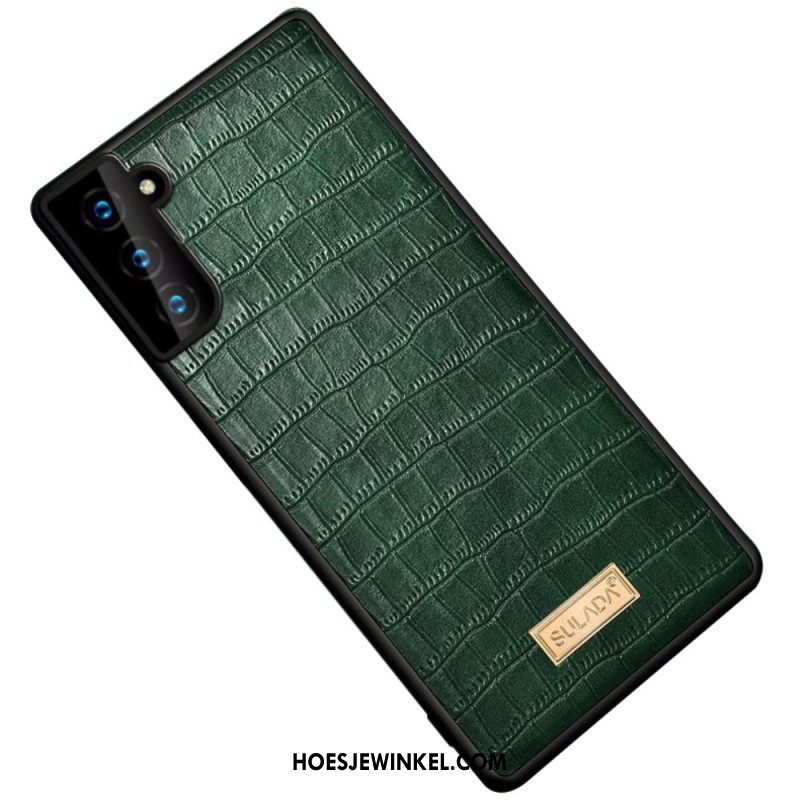 Hoesje voor Samsung Galaxy S22 5G Sulada Krokodillenhuid-effect